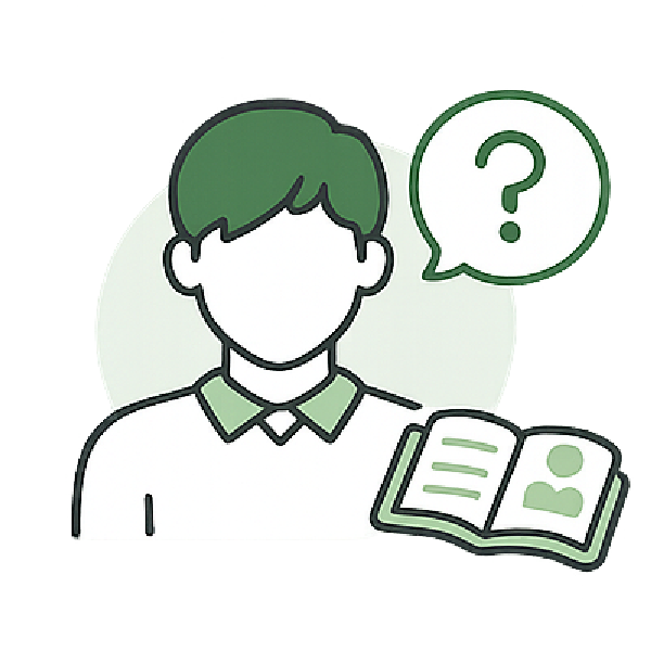 知識がなくても質問に答えられるイメージ